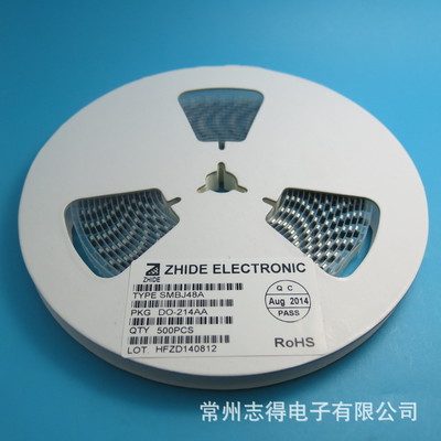 【SMBJ48A瞬態(tài)抑制二極管貼片TVS正品ZHIDE志得原廠現(xiàn)貨制造商15+】價格,廠家,圖片,其他二極管,常州志得電子-